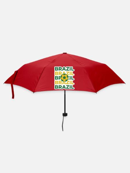 Brazilien - Regenschirm (klein) - Rot