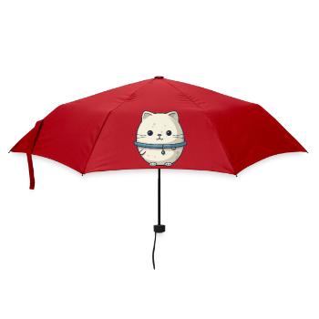 Space Cat Illustration - Umbrella (small) - red - Front
