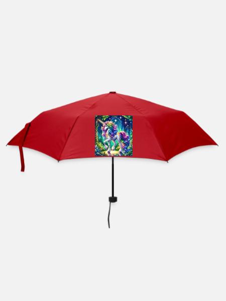 Fantaisie Licorne Chevaux Fans Licorne Amoureux - Parapluie standard - rouge