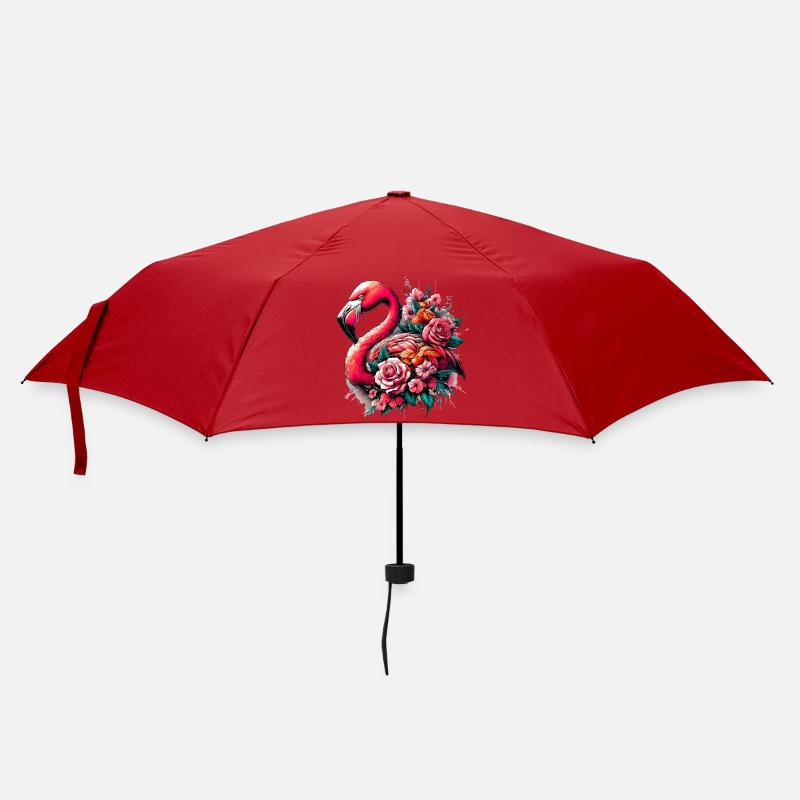 Flamingo - Regenschirm (klein) - Rot