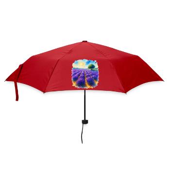 Lavender field - Umbrella (small) - red - Front