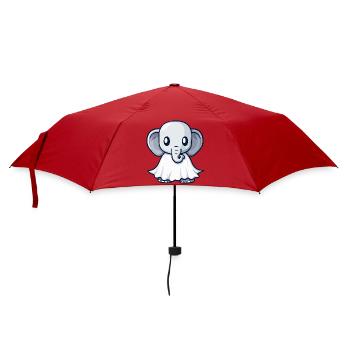 Éléphant Halloween Fantôme - Parapluie standard - rouge - Devant