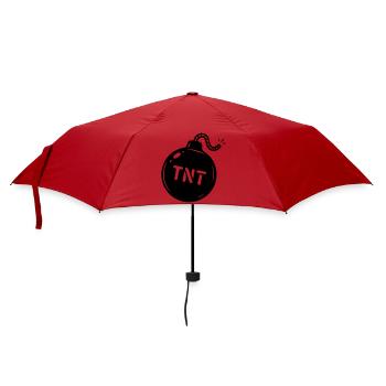 Bomb TNT Symbol - Umbrella (small) - red - Front