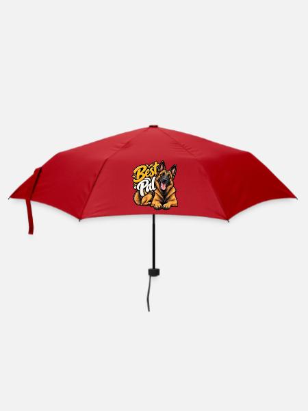 Belgischer Schäferhund - Regenschirm (klein) - Rot
