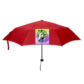 horse - Umbrella (small) - red - Front