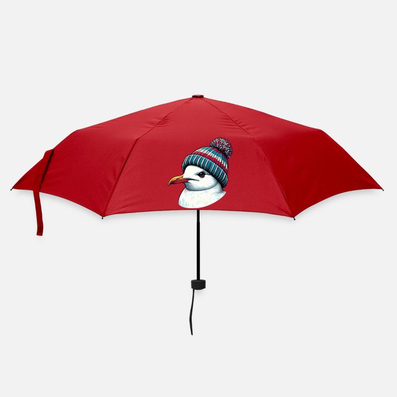 Möwe - Regenschirm (klein) - Rot