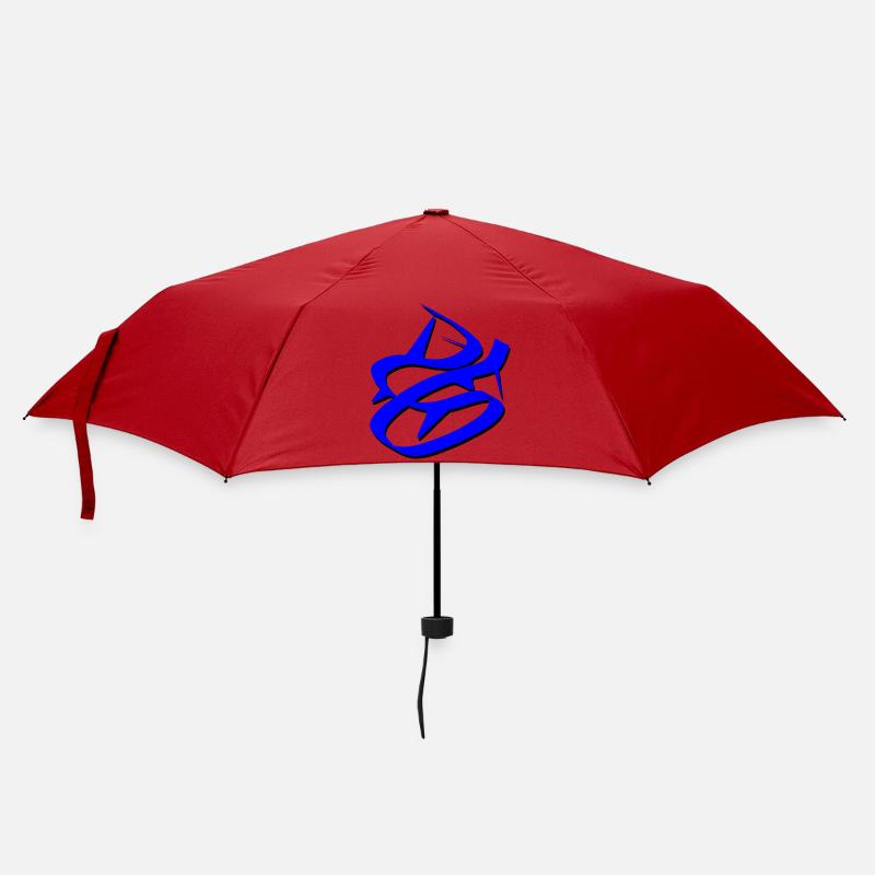 Design de graffiti bleu dynamique - Parapluie standard - rouge