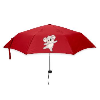 Koala Happy Kawaii Zeichnung - Regenschirm (klein) - Rot - Vorne