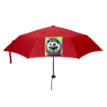 Igel - Regenschirm (klein) - Rot - Vorne
