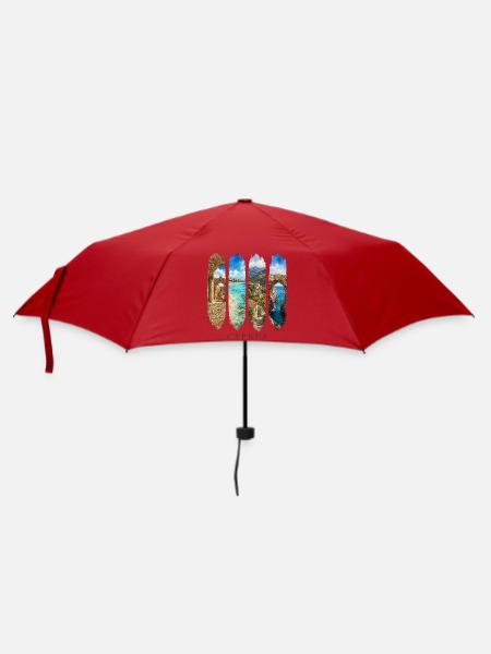 Zypern Urlaub Travel – Meer & Kultur Motiv - Regenschirm (klein) - Rot