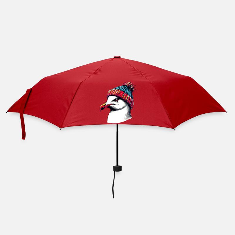 Möwe - Regenschirm (klein) - Rot