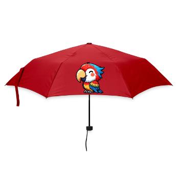 Papagei - Regenschirm (klein) - Rot - Vorne