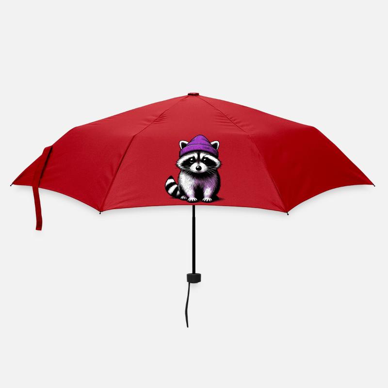 Raton laveur - Parapluie standard - rouge