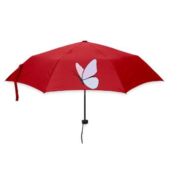 Conception de papillon pastel - Parapluie standard - rouge - Devant