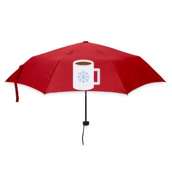 Snowflake Frost Mug Design - Umbrella (small) - red - Front
