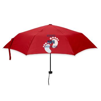 Werdender Papa 2026 Vatertag Ankündigung - Regenschirm (klein) - Rot - Vorne