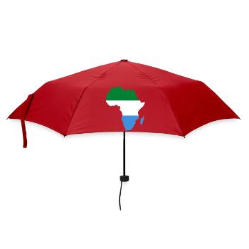 Sierra_Leone_Flagge_Afrika - Umbrella (small) - red - Front