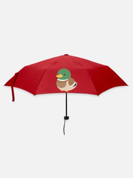 Ente - Regenschirm (klein) - Rot