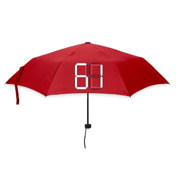 NUMBER 61 Sixty-One Gift Digital - Umbrella (small) - red - Front