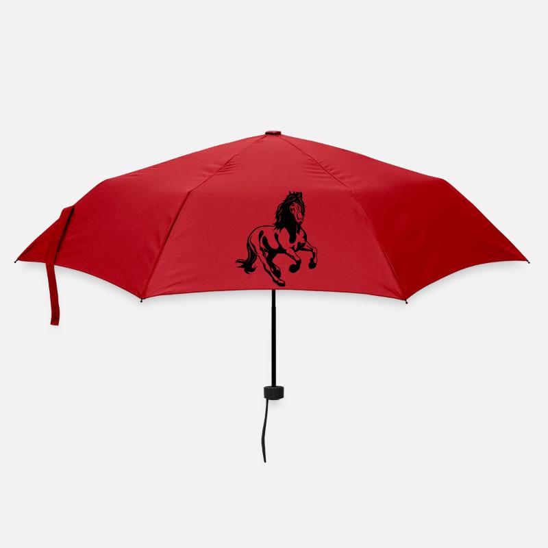 Friesian stallion 01 s - Umbrella (small) - red