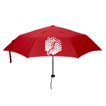 Motif de handball minimaliste pour hommes - Parapluie standard - rouge - Devant