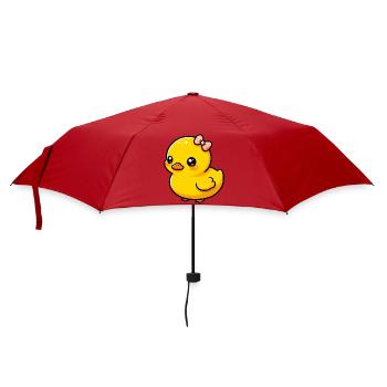 Ente Ente Ente Ente Ente - Regenschirm (klein) - Rot - Vorne