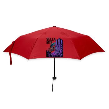 Sellaronda Italien Neon MTB Klippenfahrt - Regenschirm (klein) - Rot - Vorne