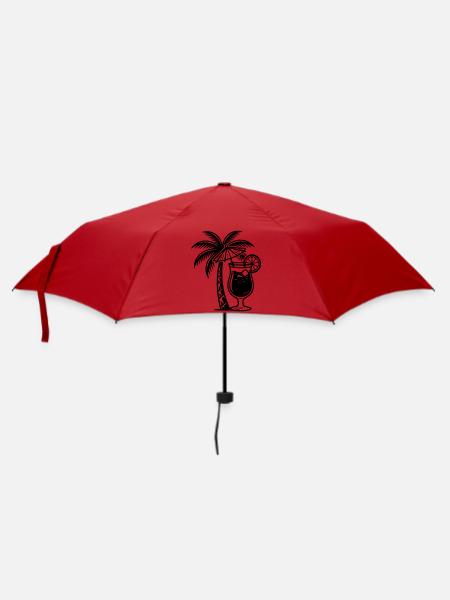 Cocktailpalme - Regenschirm (klein) - Rot