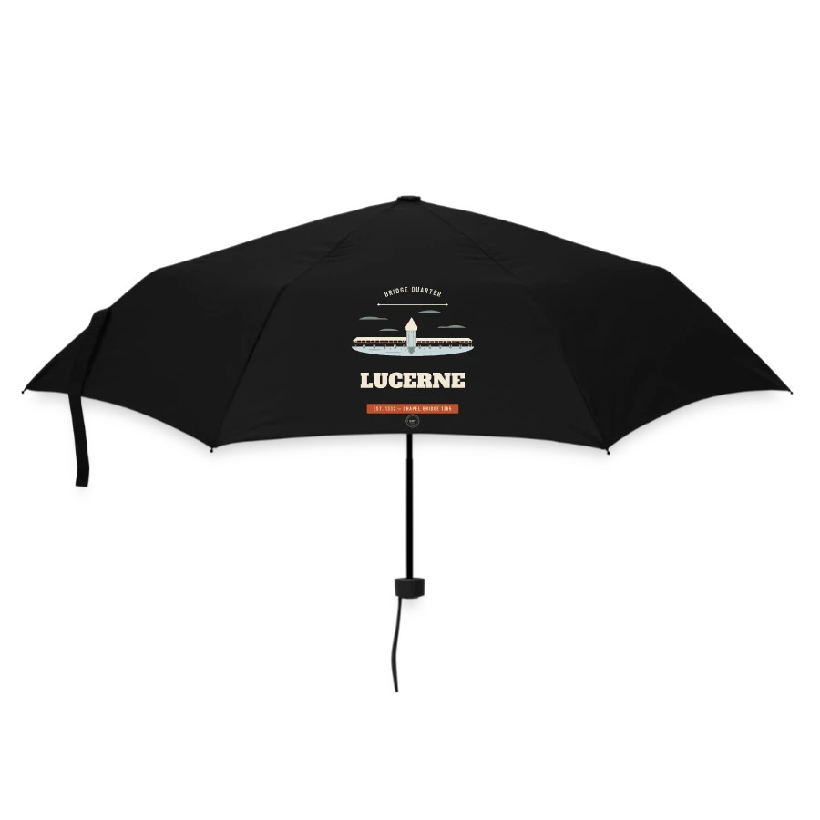 Badge Lucerne sur umbrella (small), black
