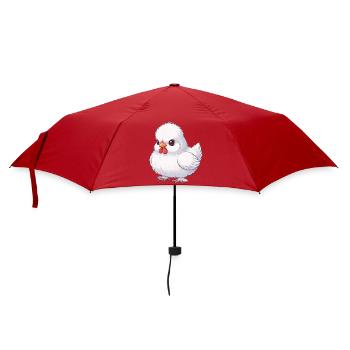 Seidenhuhn - Regenschirm (klein) - Rot - Vorne