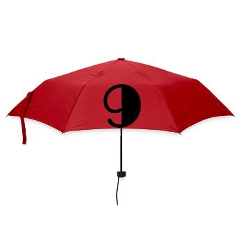 9. 9 YEARS. 9th ANNIVERSARY. BIRTHDAY 9 YEARS. 9 - Umbrella (small) - red - Front