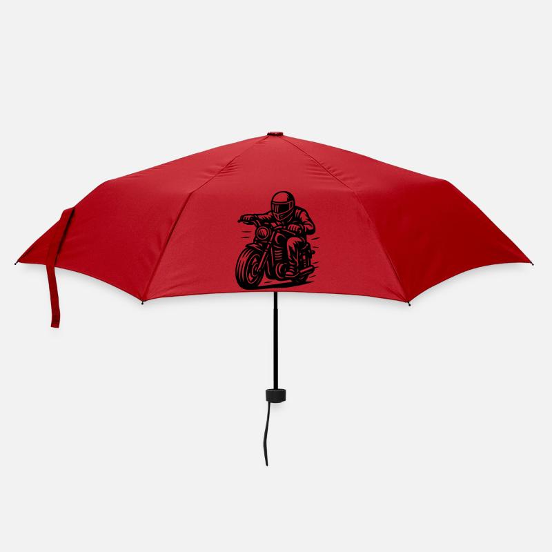 Biker - Regenschirm (klein) - Rot