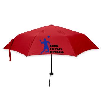 Faustball - Regenschirm (klein) - Rot - Vorne