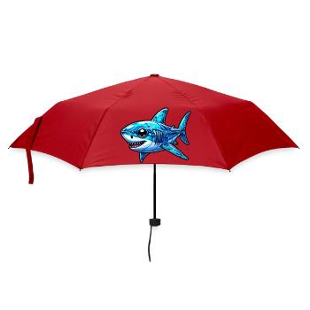 Requin - Parapluie standard - rouge - Devant