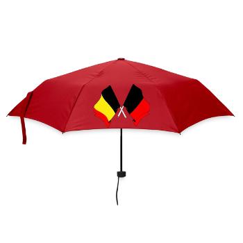 Flag of Belgium and flag of Namur - Umbrella (small) - red - Front