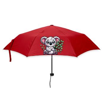 The cute koala with a eucalyptus bouquet - Umbrella (small) - red - Front