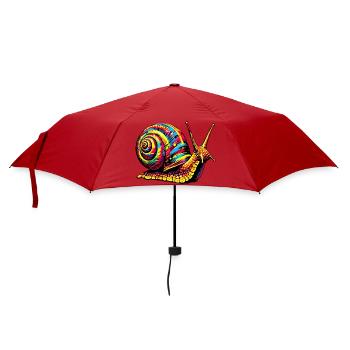 Schnecke - Regenschirm (klein) - Rot - Vorne