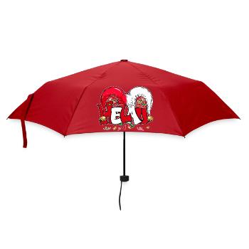 Karneval Kostüm Helau Karnevalszeit Kostüm - Regenschirm (klein) - Rot - Vorne