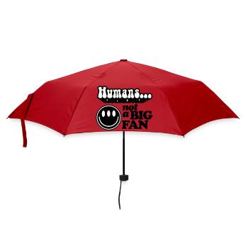 Humains Sourire Design Rétro - Parapluie standard - rouge - Devant