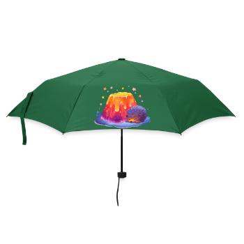 Lavahügel Kuschel Igel - Regenschirm (klein) - Flaschengrün - Vorne
