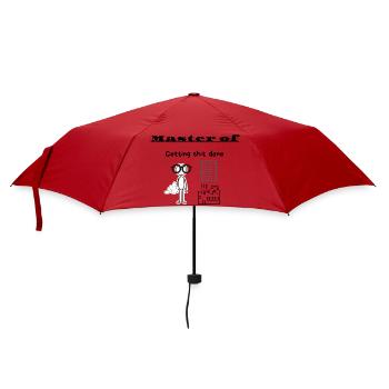 Meister darin, Sachen zu erledigen - Regenschirm (klein) - Rot - Vorne