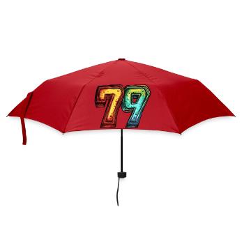 79 Number Colorful - Umbrella (small) - red - Front