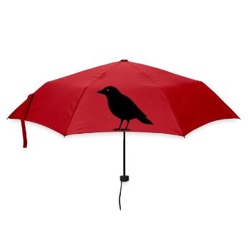 crow - Umbrella (small) - red - Front