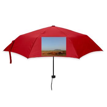 Desert Horizon and Red Soils - Umbrella (small) - red - Front