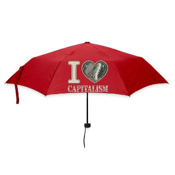 I Love Capitalism Unternehmer Aktien Kapitalismus - Regenschirm (klein) - Rot - Vorne