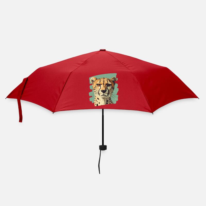 Gepard - Regenschirm (klein) - Rot