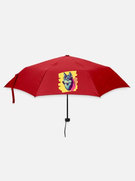 Husky - Regenschirm (klein) - Rot