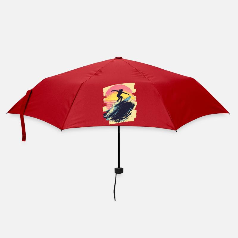 Surfeur Surf Planche de surf Surf - Parapluie standard - rouge