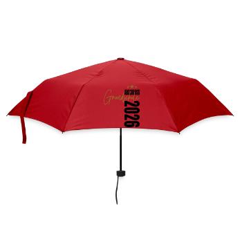 Abschluss 2026 Grundschule - Regenschirm (klein) - Rot - Vorne