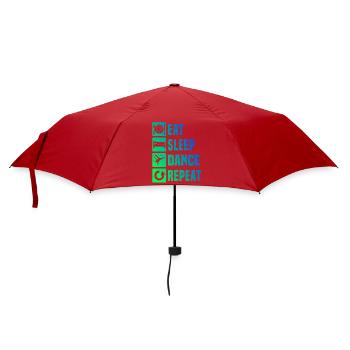Geschenkidee für einen Breakdancer mit Streetdance - Regenschirm (klein) - Rot - Vorne